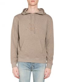 Saint Laurent Men  x27 s Stars Logo Pullover Hoodie at Neiman Marcus