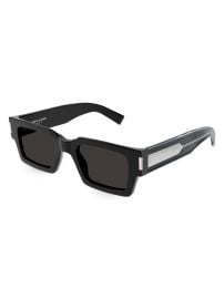 Saint Laurent Naked Wirecore 50MM Rectangular Sunglasses | Saks Fifth Avenue at Saks Fifth Avenue