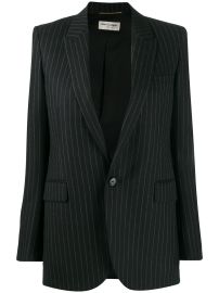 Saint Laurent Pinstripe Tailored Blazer Jacket - at Farfetch