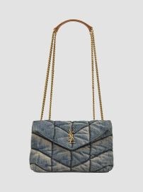 Saint Laurent Puffer Toy Bag In Denim at Saks Fifth Avenue