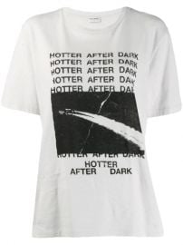 Saint Laurent Slogan Print T-shirt  - Farfetch at Farfetch