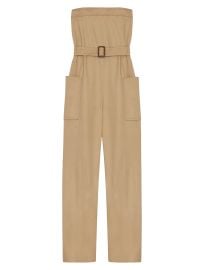 Saint Laurent Strapless Jumpsuit In Cotton Gabardine at Saks Fifth Avenue