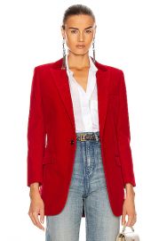 Saint Laurent Tailored Blazer in Rouge   FWRD at Forward