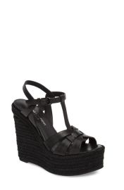 Saint Laurent Tribute Espadrille Wedge at Nordstrom