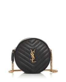 Saint Laurent Vinyle Round Quilted Leather Camera Bag at Bloomingdales