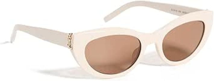 Saint Laurent Women's Monogram Cat Eye Sunglasses at Amazon