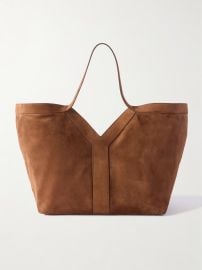 Saint Laurent Y suede tote at Net a Porter