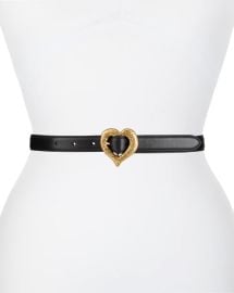 Saint Laurent YSL Cintura Sintra Heart-Buckle Belt at Neiman Marcus