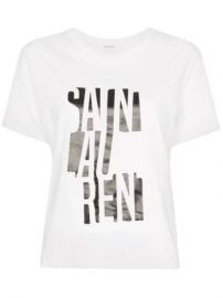 Saint Laurent logo-print T-shirt - Farfetch at Farfetch