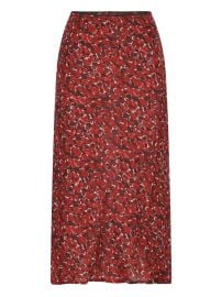 Saint Laurent polka-dot Silk Skirt Red at Farfetch