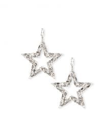 Saint LaurentSmoking Crystal Star Earrings at Neiman Marcus