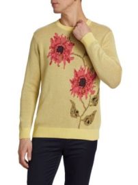 Saks Fifth Avenue Floral Intarsia Sweater on SALE at Saks Off 5th