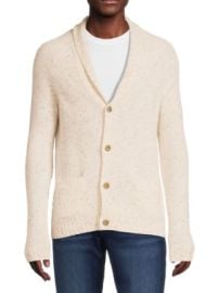 Saks Fifth Avenue Merino Wool Blend Donegal Shawl Cardigan on SALE at Saks Off 5th