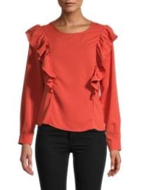 Saks Fifth Avenue Ruffle-Trim Blouse on SALE at Saks Off 5th