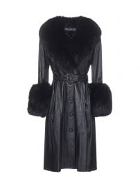 Saks Potts Foxy Belted Coat at Cettire