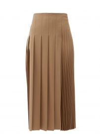 Sallis pleated wool-blend midi skirt at Matches