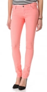 Salmon jeans by Alice and Olivia at Shopbop