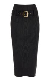 Salon Skirt in Black Moire Wiederhoeft at Wiederhoeft