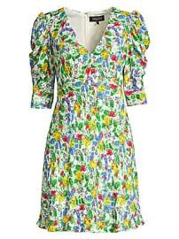 Saloni - Colette Floral Mini Dress at Saks Fifth Avenue