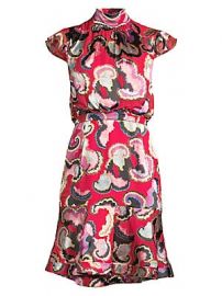 Saloni - Phoebe Print Dress at Saks Fifth Avenue