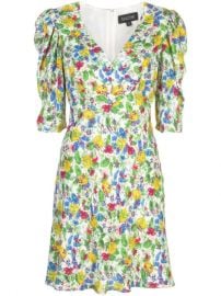 Saloni Colette Floral Print Dress - Farfetch at Farfetch