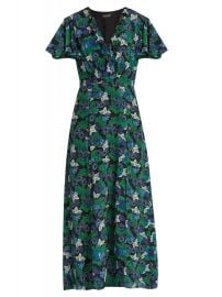 Saloni Josee floral-print silk midi dress at Matches