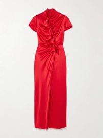 Saloni Kelly Dress in Scarlet at Net a Porter