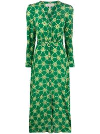 Saloni Lea abstract-print Midi Dress - at Farfetch