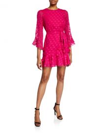 Saloni Marissa B Polka Dot Mini Dress at Neiman Marcus