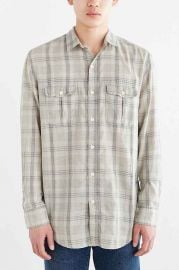 Salt Valley Acid Washed Plaid Button-Down Workshirt at Urban Outfitters