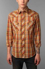 Salt Valley Chuckles Plaid Western Shirt at Urban Outfitters