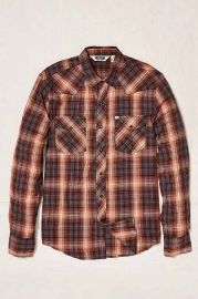 Salt Valley Shadow Plaid Western Button-Down Shirt at Urban Outfitters