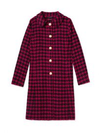 Salvador Perez Peter Pan Collar Coat in Pink at Gilt