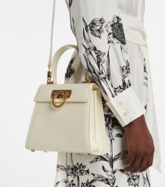 Salvatore Ferragamo - Creations leather tote at Mytheresa