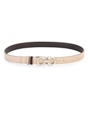 Salvatore Ferragamo - Double Gancini Leather Belt at Saks Fifth Avenue