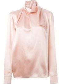 Salvatore Ferragamo Draped Collar Blouse - at Farfetch