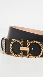 Salvatore Ferragamo New Gancini Torchon Belt at Shopbop