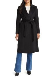 Sam Edelman Belted Wool Blend Coat at Nordstrom