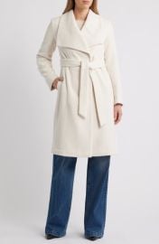 Sam Edelman Chevron Pattern Tie Waist Coat at Nordstrom