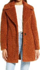 Sam Edelman Faux Shearling Jacket in Cognac at Nordstrom