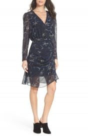 Sam Edelman Floral Chiffon Faux Wrap Dress at Nordstrom