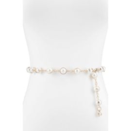 Sam Edelman Imitation Pearl Chain Belt at Nordstrom