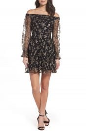 Sam Edelman Off the Shoulder Star Embroidered Dress at Nordstrom