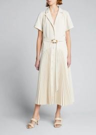 Sama Notched Collar Midi Dress by Jonathan Simkhai at Bergdorf Goodman