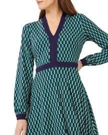 Samara Geo Print Jersey Fit & Flare Dress at Bloomingdales