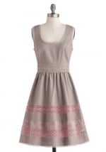 Same dress in grey and pink at Modcloth