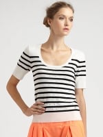 Same top in white and black at Saks Fifth Avenue