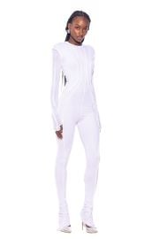 Sami Miro Vintage - OPEN SEAM CATSUITS IN WHITE RIB SAMI MIRO VINTAGE at Sami Miro Vintage