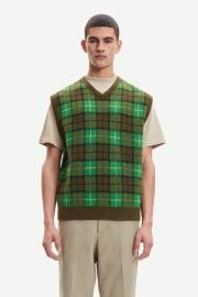 Samsoe James Vest - Green Garmentory at Garmentory