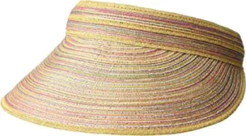 San Diego Hat Women39s Mixed Braid Visor Rust One Size at Womens Clothing store at Amazon